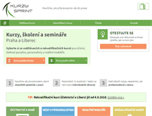 Tablet Screenshot of kurzysprint.cz